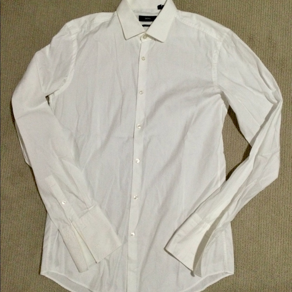 Hugo Boss White Men's Dress Shirt
